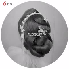 西安金栗栗红强美发化妆学校作品