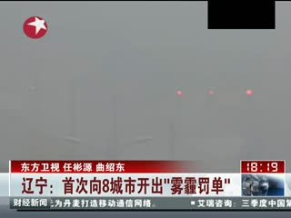 辽宁首次向8城市开出雾霾罚单