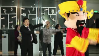 蛇精病白领模仿发财舞