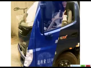 貓 開貨車 倒車