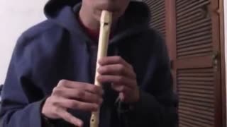 超牛!男子用笛子玩b-box