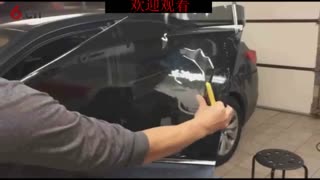 玻璃贴膜 【快速烤膜】步骤讲解初学者教程