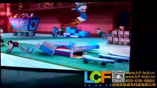 LCF户外LED显示屏整屏亮化 米老鼠和唐老鸭